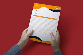 do stunning invoice, receipt, and letterhead design within 4 hours