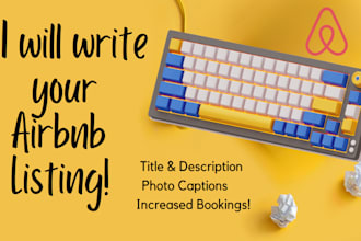 write an airbnb listing that will keep you booked and busy