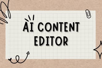 improve, edit or proofread ai generated content