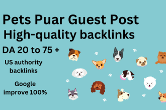 do pet guest posts on high quality da pa pet blog