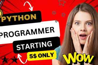 be python assignment programmer and tutor for website scraper using scrapy etc
