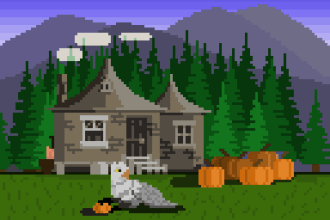illustrate a beautiful digital pixel art of your choice