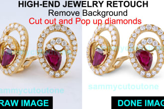 remove background from jewelry image retouch clipped fast