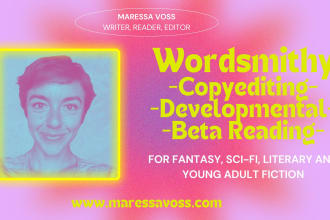 beta read your fantasy, scifi, literary or ya fiction manuscript