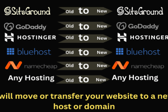 transfer website wordpress, old to new hosting, website migration 3 hours