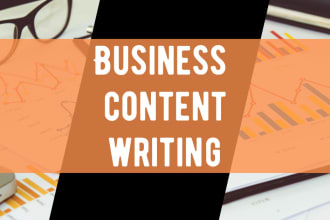 write professional website content for your business