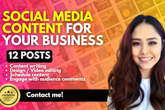 be your content creator and manage your community 12 posts or less