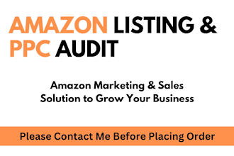 audit and find issues in your amazon listings and amazon PPC campaigns