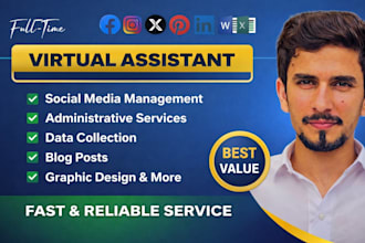 be your reliable personal and business virtual assistant full time