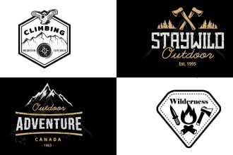 do adventure outdoor hiking camping mountain logo