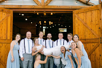do professional wedding photo and retouching