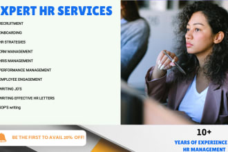 be your human resource HR manager and consultant