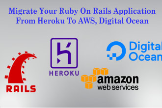 migrate your ruby on rails application from heroku to AWS, digitalocean
