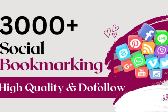 build 3000 social bookmarking backlinks for ranking