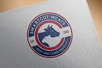 create awesome meat lovers logo design for you