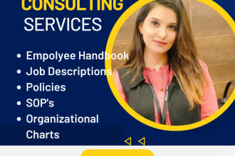 provide HR policies, employee handbook, organizational chart