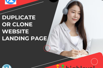 clone gohighlevel kajabi wix website and landing page