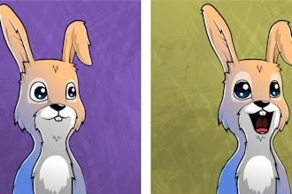 design 2d cartoon character