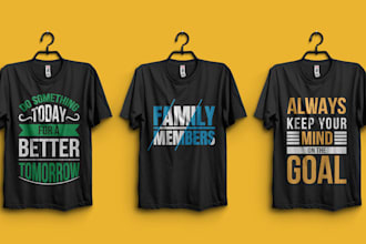 create eye catching typographic t shirt design