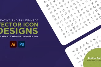 craft personalized vector icons for your app and website