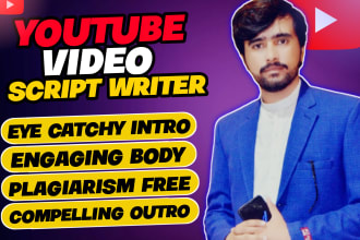 do script writing, be your youtube script writer for your channel