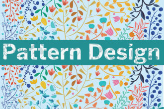design colourful repeat patterns