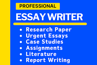 write report, research and summary, case studies, paper