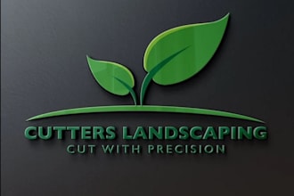 make an amazing  landscaping logo design in one day