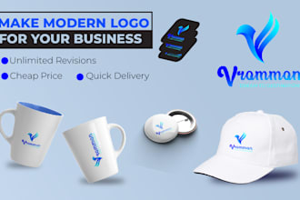 design professionally a minimalist modern luxury business letter mark logo