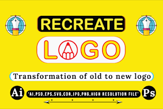 do vector tracing logo, vectorize image, raster to vector