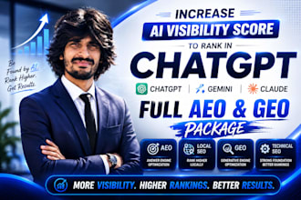 increase ai visibility score to rank in chatgpt gemini claude GEO aeo local SEO