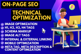do on page SEO, schema markup, meta tag, fix technical error, backlink