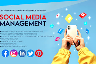 handle social media management and content creation