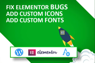 urgently fix any elementor or wpbakery bugs, errors and custom icon solutions