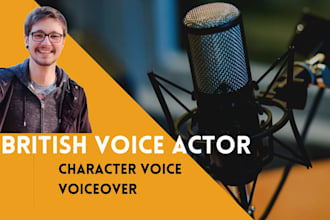 record character voice acting or british voice over