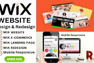 design wix website and redesign a business wix website wix ecommerce store