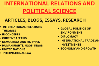 do international relations and political science tasks