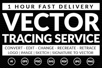 vectorize, edit, modify, remake, recreate, redraw, logo image to vector
