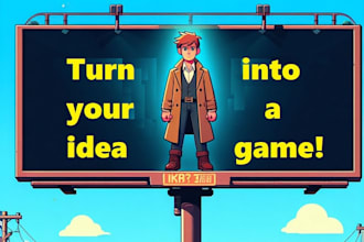 make a 3d or 2d game for you in unity, half price