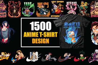 make trendy anime t shirt designs for merch