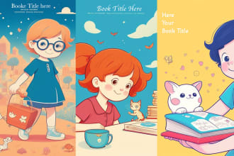 engaging kids illustrations book covers and song videos for youtube