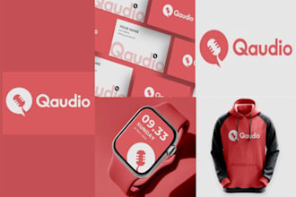 create logo, full branding package kit and brand book