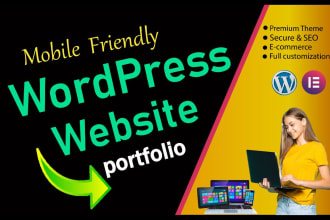 design or redesign wordpress personal or portfolio website