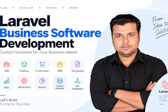 develop laravel CRM erp admin panel and business software