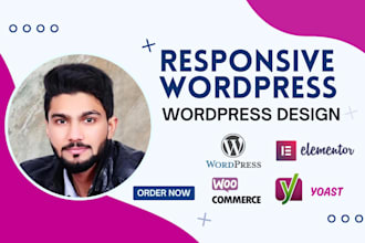 build, rebuild, redesign, revamp, clone wordpress website with elementor pro