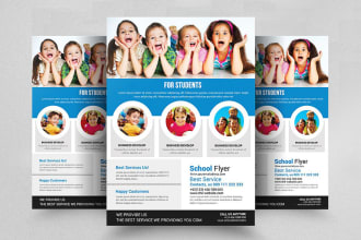 do back to school, kids party, or graduation flyer