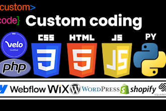 write custom code for your website, create a bot