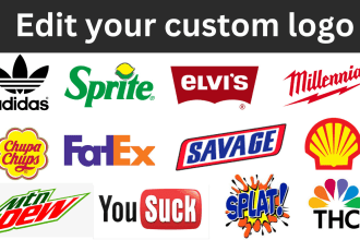 recreate, remake, spoof, nostalgic parody logo with your name or brand