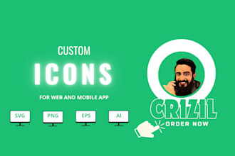 create modern and stylish vector icon sets for web and mobile