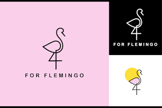design modern minimalist line art logo design